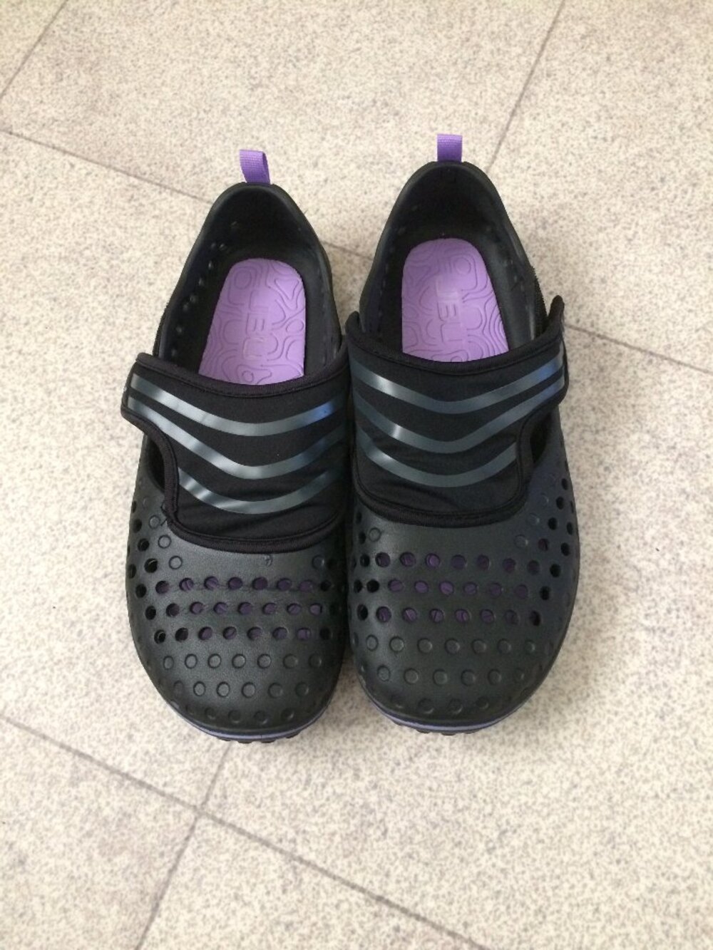 JBU Women's Waterfall Water Ready Shoe Black-Lavender Size 10M